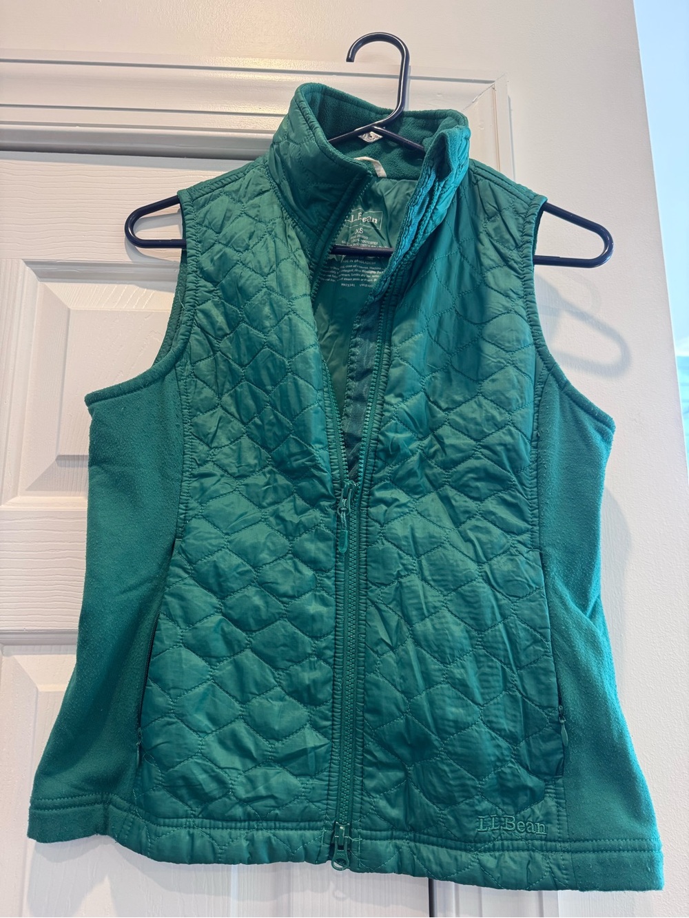 L.L. Bean Women's Teal Quilted Vest XS perfect for fall / Christmas outfit
